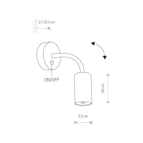 Бра Nowodvorski 9070 Eye flex GU10 1x10W IP20 Wh ( 4010967 )