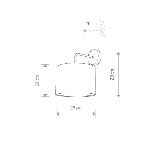 Бра Nowodvorski 9084 Alice E27 1x60W IP20 Bl ( 4010972 )