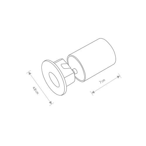 Світильник Nowodvorski 9103 Oia LED 1x1W 3000K 45Lm IP20 Wh ( 4011103 )