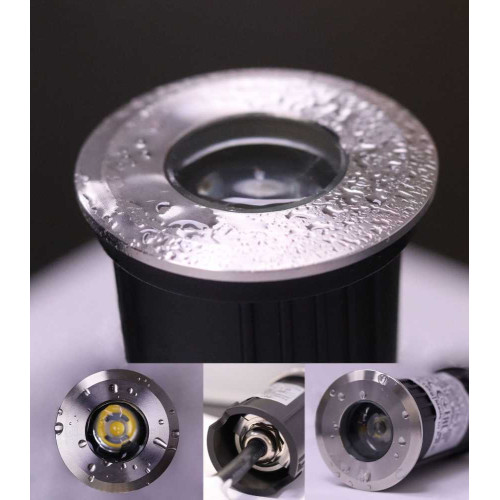Світильник вуличний Nowodvorski 9106 Picco LED 1x1W 3000K 47Lm IP67 Silver ( 4011106 )