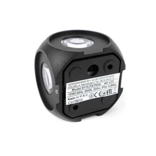 Светильник уличный Nowodvorski 9115 Patras led cn LED 4x1W 3000K 320Lm IP54 Bl ( 4011113 )