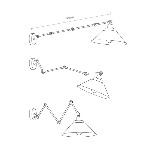 Бра Nowodvorski 9126 Pantograph E27 1x60W IP20 Bl ( 4011744 )