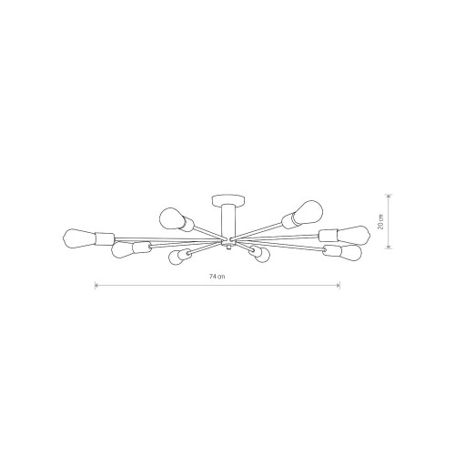 Люстра Nowodvorski 9135 Mill E27 8x60W IP20 Bl ( 4011514 )