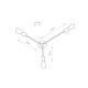 Бра Nowodvorski 9136 Mill E27 3x60W IP20 Bl ( 4010974 )
