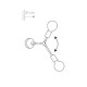 Бра Nowodvorski 9141 Twig E27 2x60W IP20 Bl ( 4010975 )