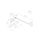 Бра Nowodvorski 9145 Techno E27 1x60W IP20 Bl ( 4010976 )