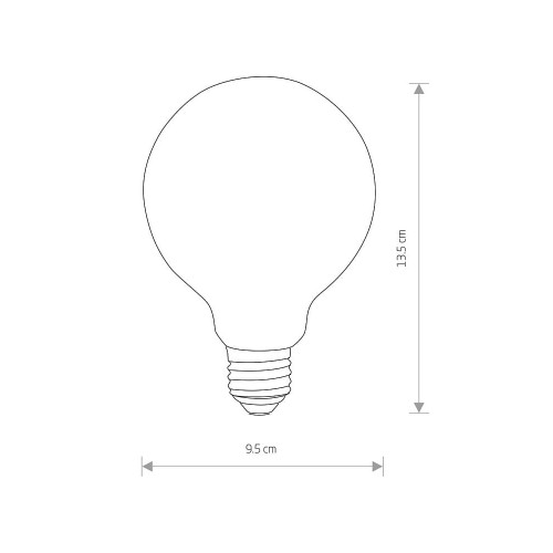 Лампа Nowodvorski 9177 Bulb glass ball led E27 1x8W 3000K 840Lm Wh ( 4011183 )
