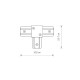 З'єднувач Nowodvorski 9187 Profile t-connector IP20 Wh ( 4012190 )