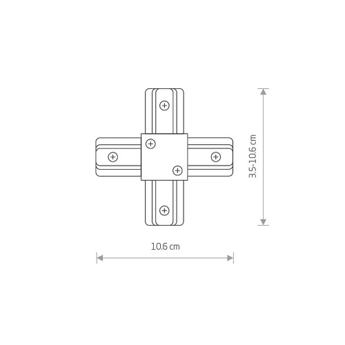 Соединитель Nowodvorski 9188 Profile x-connector IP20 Bl ( 4012191 )