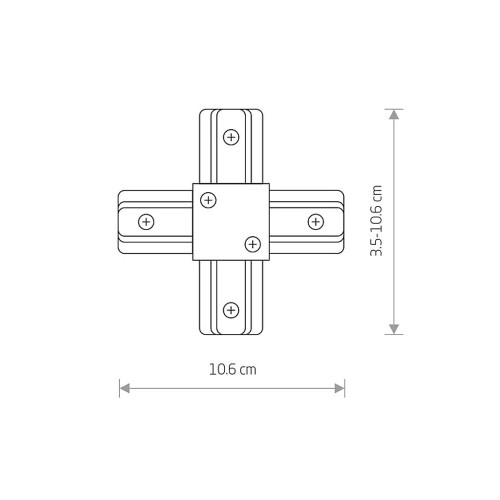 Соединитель Nowodvorski 9190 Profile x-connector IP20 Wh ( 4012192 )
