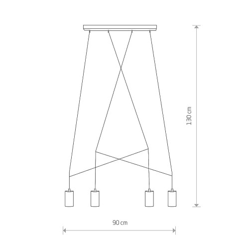 Люстра Nowodvorski 9192 Imbria GU10 4x35W IP20 Bl ( 4011526 )