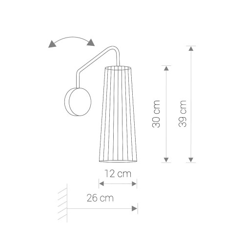 Бра Nowodvorski 9266 Dover GU10 1x35W IP20 Bl ( 4010983 )