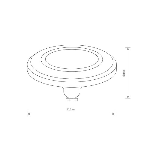 Лампа Nowodvorski 9345 Reflector led GU10 1x9W 3000K 870Lm IP20 Wh ( 4011194 )