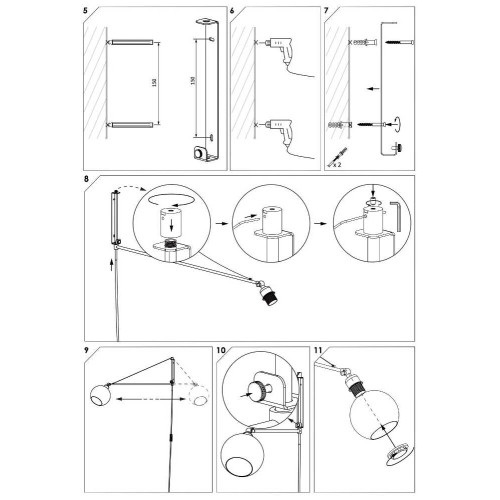 Бра Nowodvorski 9374 Crane E27 1x60W IP20 Bl ( 4010988 )