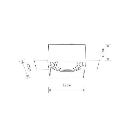 Точковий світильник Nowodvorski 9404 Mod GU10 1x75W IP20 Bl ( 4012112 )
