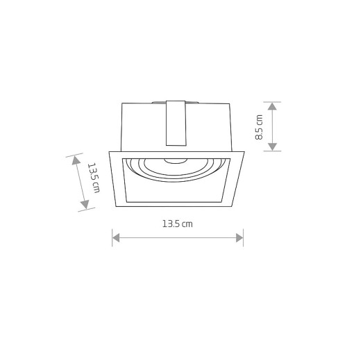 Точечный светильник Nowodvorski 9413 Mod GU10 1x75W IP20 Wh ( 4012116 )