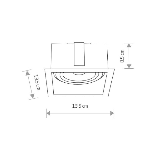 Точечный светильник Nowodvorski 9417 Mod GU10 1x75W IP20 Bl ( 4012118 )