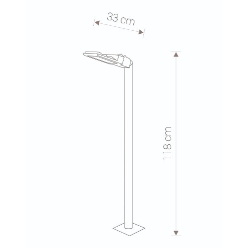 Светильник уличный Nowodvorski 9420 Pathway LED 1x24W 3000K 2200KLm IP44 Bl ( 4011125 )
