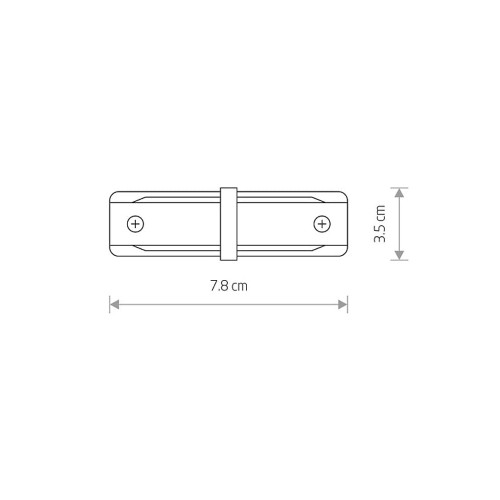 Соединитель Nowodvorski 9453 Profile straight connector IP20 Bl ( 4012209 )