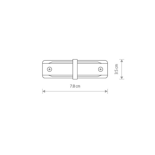 З'єднувач Nowodvorski 9454 Profile straight connector IP20 Wh ( 4012210 )