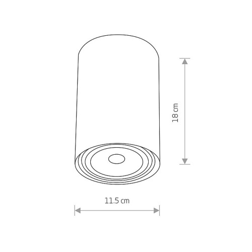 Точковий світильник Nowodvorski 9481 Bit GU10, ES111 1x75W IP20 Wh ( 4012121 )
