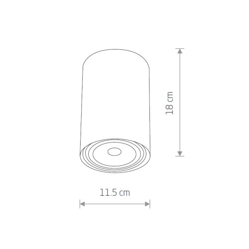 Точечный светильник Nowodvorski 9485 Bit GU10, ES111 1x75W IP20 Gr ( 4012123 )