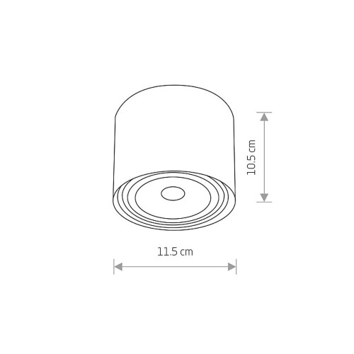 Точечный светильник Nowodvorski 9486 Bit GU10, ES111 1x75W IP20 Gr ( 4012124 )