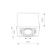 Точковий світильник Nowodvorski 9497 Box GU10, ES111 1x15W IP20 Wh ( 4012126 )