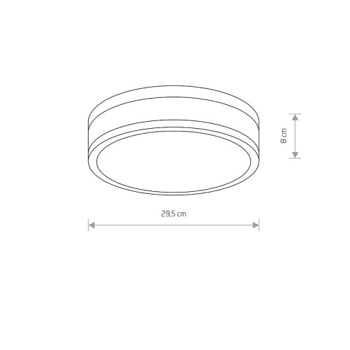Світильник Nowodvorski 9501 Malaa LED 1x18W 4000K 940Lm IP44 Wh ( 4011798 )