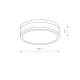 Світильник Nowodvorski 9501 Malaa LED 1x18W 4000K 940Lm IP44 Wh ( 4011798 )