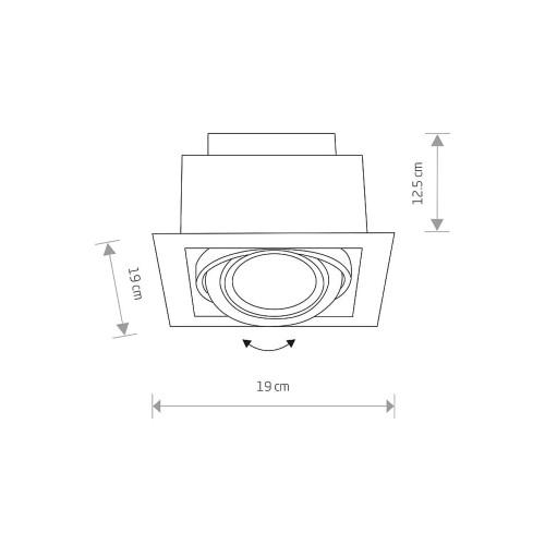 Точечный светильник Nowodvorski 9571 Downlight GU10, ES111 1x15W IP20 Bl ( 4012128 )