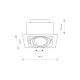 Точечный светильник Nowodvorski 9571 Downlight GU10, ES111 1x15W IP20 Bl ( 4012128 )