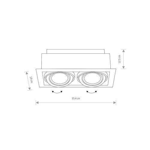 Точечный светильник Nowodvorski 9574 Downlight GU10, ES111 2x15W IP20 Wh ( 4012129 )