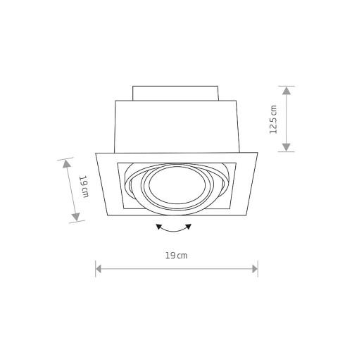 Точечный светильник Nowodvorski 9575 Downlight GU10, ES111 1x15W IP20 Wh ( 4012130 )