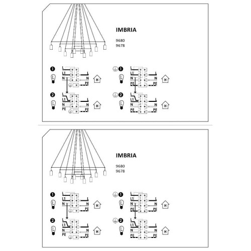 Люстра Nowodvorski 9677 Imbria GU10 6x35W IP20 Bl ( 4011554 )