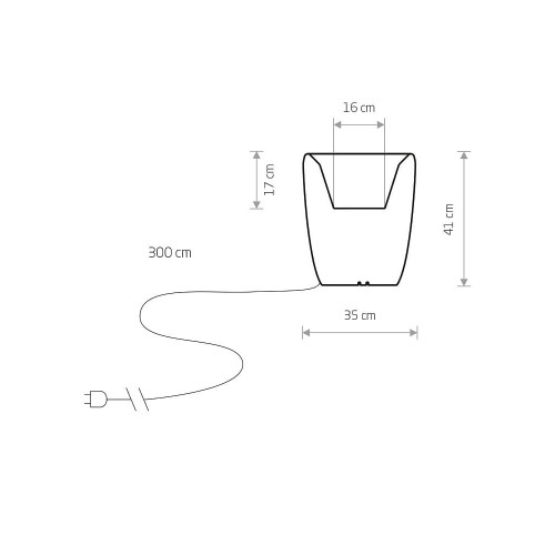 Світильник вуличний Nowodvorski 9711 Flowerpot E27 1x60W IP44 Wh ( 4011148 )