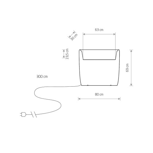 Светильник уличный Nowodvorski 9713 Flowerpot E27 2x60W IP44 Wh ( 4011150 )