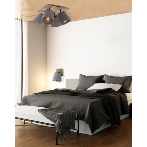 Бра Nowodvorski 9718 Awinion E27 1x40W IP20 Gr ( 4010991 )