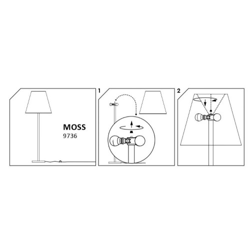 Торшер Nowodvorski 9736 Moss E27 3x60W IP20 Bl ( 4012005 )