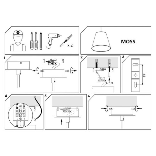 Люстра Nowodvorski 9737 Moss E27 3x60W IP20 Bl ( 4011567 )