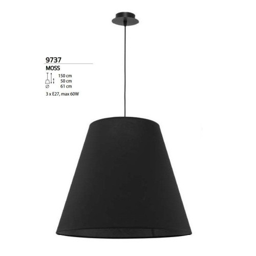 Люстра Nowodvorski 9737 Moss E27 3x60W IP20 Bl ( 4011567 )