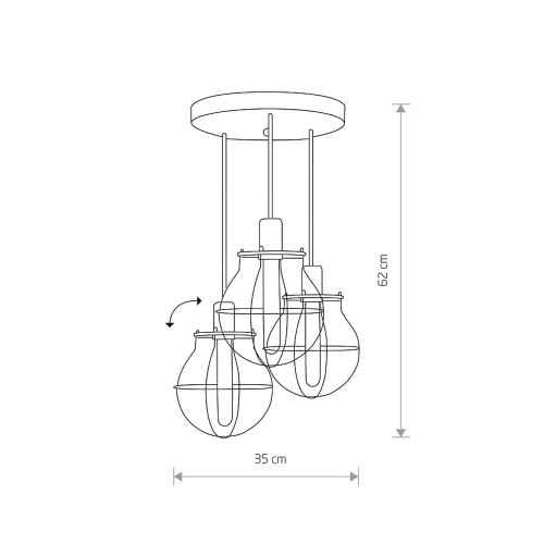 Люстра Nowodvorski 9740 Manufacture E27 3x60W IP20 Bl ( 4011569 )
