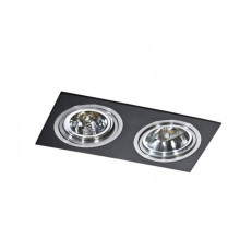  Точечный светильник Azzardo siro 2 black / aluminium AZ0772 черный