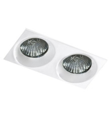 Точечный светильник Azzardo ivo square 2 white AZ1826 белый