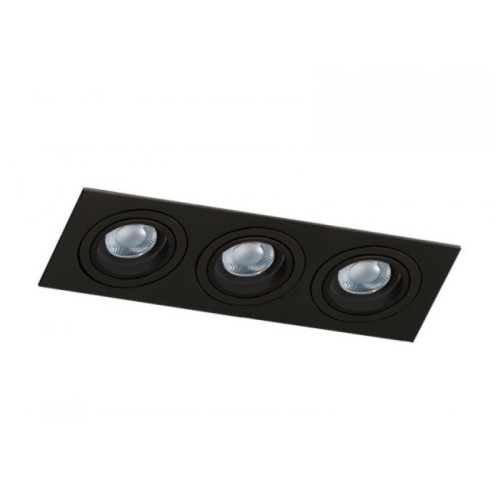 Точечный светильник Azzardo caro 3 square black AZ2440 черный ( 4016463 )