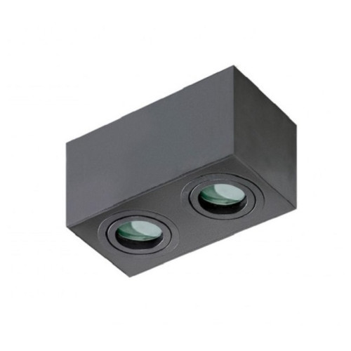 Точковий світильник Azzardo brant 2 square ip44 black AZ2879 ( 4016429 )