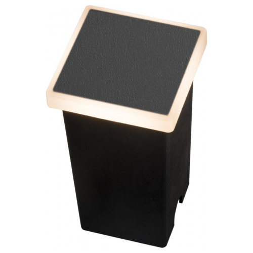 Вуличний настінний світильник Azzardo alf square 3000k bk AZ4465 ( 4016364 )