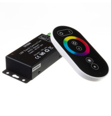 LED контролер світлодіодний чорний RGB 18А-216Вт, (6 кнопок) 