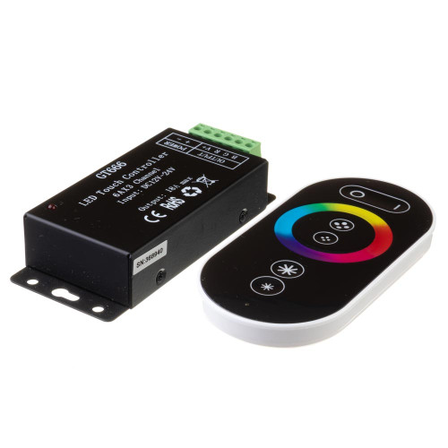 LED контролер світлодіодний чорний RGB 18А-216Вт, (6 кнопок) ( 1009677 )