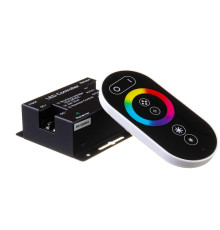 LED контролер світлодіодний RGB 18-12Вт (Radio 6 кнопок) чорний 